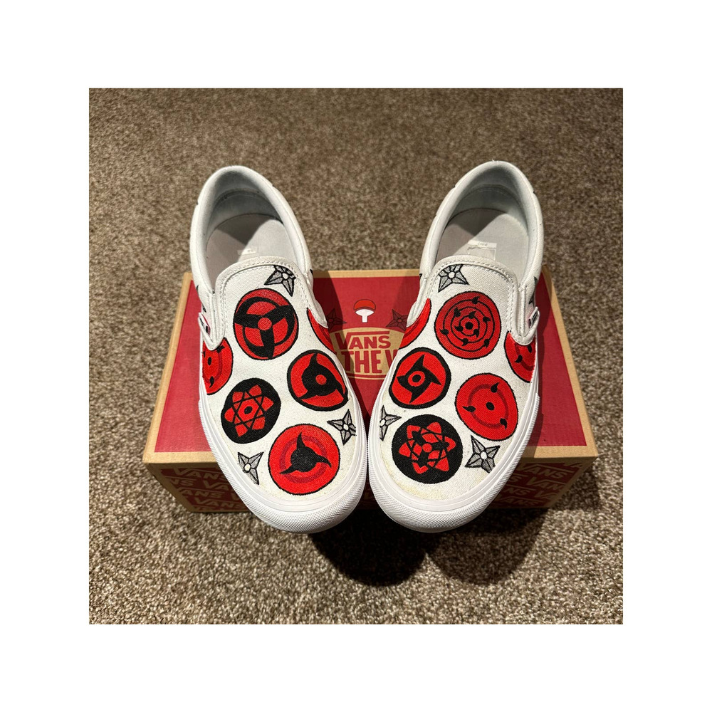 Custom Painted Vans x Naruto Sharingans